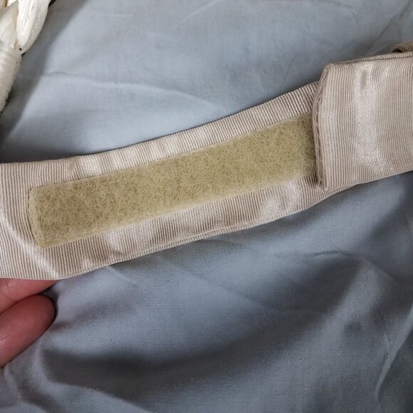 Vintage Carolyn Tanner Braided Belt White Cottagecore Boho Feminine Small XS - Picture 9 of 13